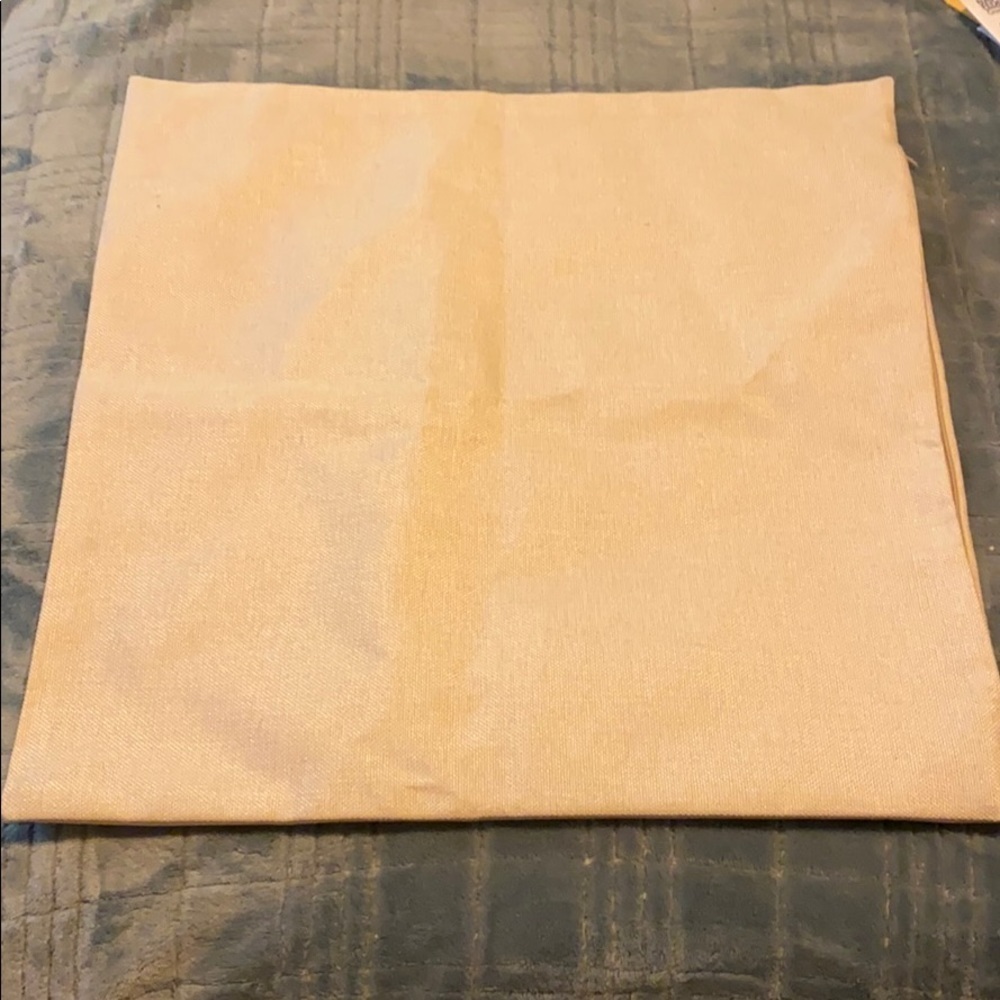 Cute burlap style square pillow sham - Picture 3 of 4